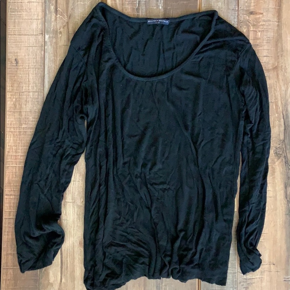 //Brandy Melville// Black Long Sleeve Tee